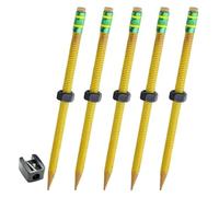 Générique Threadedpencil, Woodworking Pencil, With A Sliding Nut That Moves, Silent Sensory Tool Stress Relief Rotating Pen, Threaded Pencil Fidget, For School, Office, Home (5pcs)