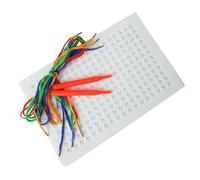 Générique Threading Boards with Colored Ropes, String Weaving and Braiding Activity Toy, Calm-Down Fine Motor Skill Development for Girls, Boys, 7.48x11.42x0.79 inches
