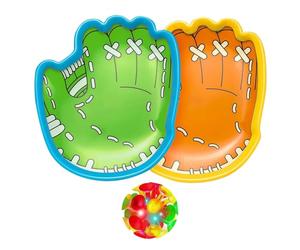 Générique Throw and Catch Ball Set - Glowing LED Catch Game Kit, Sturdy Suction Cup Construction Easy Grip Gloves, Engaging Active Outdoor Indoor Fun, Family Group Entertainment Toy | Ideal for Youth