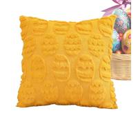 Générique Throw Pillow Covers - 45x45cm Egg Print Soft Pillowcase | 128 G Polyester Easter Throw Pillow Covers for Couch Sofa Home Living Room Holiday Farmhouse Indoor Bedroom