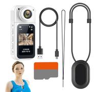 Générique Thumb Camera, Audio Video Recording Body, Camcorder Electronics, Sports Video Device for Travel, Pet Walking, Baby Monitoring, Cycling, Family Adventures, White, Black