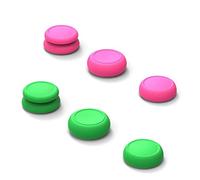 Générique Thumb Grip Set FPS CQC Joystick Cap Thumbstick Cover pour NS Switch / Lite et Switch OLED Controller (Green-Pink)