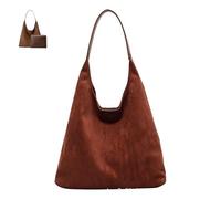 Générique Tiaastaps Brown Tote Bag, 2025 New Suede Boho Bags for Women, for Office/Travel/Shopping All Occasions (Brown)