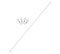 Générique Tige de Remplacement pour Stores Verticaux 89 Cm en Plastique Léger avec Crochet, Baguette D'inclinaison pour Stores Vénitiens, Accessoire Solide pour Tringles à Rideaux