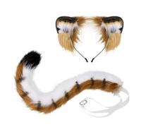 Générique Tiger Headband And Tail - Halloween Party Costume Accessories