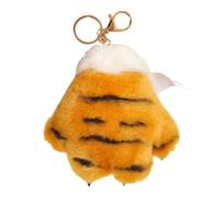 Générique Tiger Paw Plush Keychain Cartoon Backpack Decorative Paw Charm