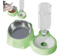 Générique Tilted Cat Bowl - Water Food Dish for Cats Small Dogs, Removable Stainless Steel Bowl, Pet Hydration Feeding Tool | Pet Care, Feeding Station, Home Pets, Healthy Diet, Easy Maintenance
