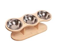Générique Tilted Elevated Bowl, Protective Cat Feeder Bowl, Elevated Puppy Food Container, Bowls with Non-Slip Stand, Anti-Vomiting Design for Cats and Small Dogs, 16.54 x 5.51 x 5.51 inches