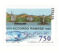 Générique Timbre d’ Italie Neuf de Collection de 1996. Émission Commune avec la France et Monaco : Ramoge