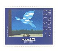 Générique Timbre de Belgique Neuf de Collection de 1998. Émission Commune avec la France. Peinture : Magritte