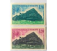 Générique Timbre de Collection France Service Conseil de l'europe 1978. Nos 58 et 59 Neufs**