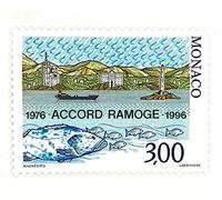Générique Timbre de Monaco Neuf de Collection de 1996. Emission Commune avec la France et l’ Italie : Ramoge