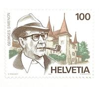 Générique Timbre de Suisse Neuf de Collection de 1994. Émission Commune avec la Belgique et la France. G. Simenon