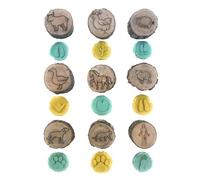 Générique Timbre d'empreintes d'animaux - Timbre d'empreintes d'animaux pour Les | Timbres pour Petits Animaux, Mini Timbres pour l’Artisanat, tim-bre en Bois, tim-bre d’Empreinte Animale