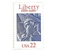 Générique Timbre des États Unis d’Amérique Neuf de Collection de 1986. N’1672 : Émission Commune avec la France, Statue de la liberté