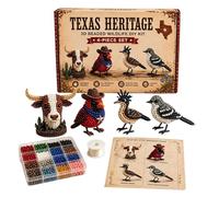 Générique Tiny 3D Beaded Animal Kit, 3D Bead Animal Making DIY Kit, Creative Handmade Beading Kits for Adults, Beginners, Teens