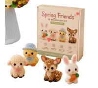 Générique Tiny DIY 3D Animal Beading Embroidery Kit, Mini 3D Beaded Animal DIY Kit | 4 Designs With Instructions, Jewelry Art Craft Set For Adults Beginners