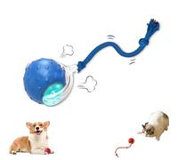 Générique Tiny Fetch Ball Dog Toy, Tiny Fetch Dog Toy, 360°Smart Automatic Rolling Electric Dogs Ball Toys with Birdsong, for Dogs and Cat,Tough Chew Proof (Blue*1)
