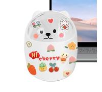 Générique Tiny Garbage Can - ABS Material 16cm, Bear Waste Bin, Detachable Design | Desk Trash Container, Small Lid Bin For Kitchen, Workshop, Car, Dorm, Laundry, Home, Dressing Table, Bedroom Use