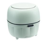 Générique Tiny Trash Can, Press-Top Lid Mini Waste Bin, Desktop Storage Organizer With Phone Holder Tray, Compact Design, Constructed Of Pp For Lasting Durability, 5.91x5.91x5.91in