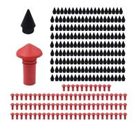 Générique Tire Nail Repair - 1.18 inch DuraЬle Rubber Patch | Mushroom Lead Plug Set - 90pcs Portable Emergencŷ Tire Puncture kit for Motorcycles, Electric Bikes and Vacuum Tires Maintenance