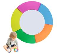 Générique Tire Shape Highlighter Set - 6 Vibrant & Pastel Coloured Marker Pens, Petal Designed Barrel For Comfortable Grip | Smudge-Free Ink For Students, Journaling, Planning & Study