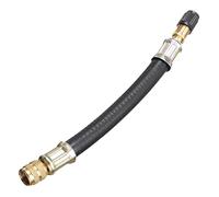 Générique Tire Valve Extender, Flexible Rubber Air Valve Extension with Leakproof Brass Adapter, Easy-Connect Tire Inflation Tool for Car Bikes RV Trailers Motorcycles & Off Road Vehicles