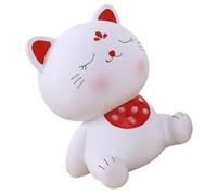 Générique Tirelire Chaton en Résine Incassable Grosse Capacité 1 Pièce Décoration Maison Originale Tirelire Ménagère pour Bureau et Présent D’Épargne