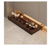 Générique Tiroir de Plinthe Coulissant en Bois Massif, Plateau sous Meuble Push-to-Open, Organisateur de Rangement Caché pour Meuble à Chaussures(Brown,Track: 60x30cm/23.6x11.8in)