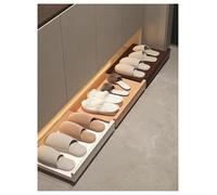 Générique Tiroir de Rangement à Bout caché, Plateau Coulissant sous l'armoire, Organisateur inférieur Multi-Usage for Armoire à Chaussures(Brown,Pulley: 50x30cm)