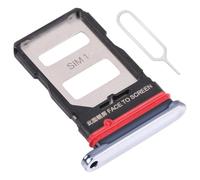 Générique Tiroir Double Carte SIM pour Xiaomi 11T / 11T Pro Support Adaptateur Dual SIM Plateau Porte mi - Argent