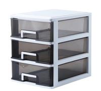 Générique Tiroirs de pour cosmétiques - Tiroirs de transparents, boîte de à plusieurs niveaux, système de tri de maquillage anti-poussière, solution d'affichage compacte sur compto