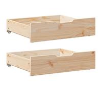 Générique Tiroirs sous Le lit avec roulettes 2 pcs 75x55x17 cm pin Massif,Maison & Jardin,Produits ménagers,Rangement & Organisation,Tiroirs de Rangement,Brun,8.8 KG,850932