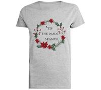 Générique Tis is The Damn Season Evermore T-Shirt Gris Femme T-Shirt À Manches Courtes Femme