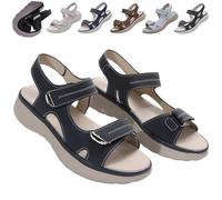 Générique Tisselix Sandal for Women, Women's Orthopedic Sandals, Wedge Heel Non Slip Arch Support Comfortable Beach Slippers (Dark Blue,40)