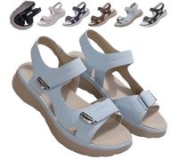 Générique Tisselix Sandal for Women, Women's Orthopedic Sandals, Wedge Heel Non Slip Arch Support Comfortable Beach Slippers (Blue,40)