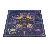 Générique Tissu d’ de Tarot brodé - Tapis de Divination en Velours, Disposition de Cartes numérotées, Conception de Celtique | Nappe de Tarot, Tapis de Table de Lecture de sorcière pour débutants, am