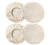 Générique Tissu De Couverture De Pot De Démarrage De Pâte Au Levain, Avec Solution De Fermentation Sûre, 4 Pièces, Tissu De Couverture En Lin Réutilisable, Couvercle De Fermentation De En Non Blanchi