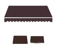 Générique Tissu De Remplacement pour Auvent De Exterieur,Tissu De Rechange for Store Rétractable,Toile d'Auvent Tissu de Rechange pour Balcon,Terrasse,Cour(Brun,3.0x3m/10x10ft)