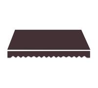 Générique Tissu de Remplacement pour auvent en Polyester W:3,4,5,6,7 m Toile d'Auvent Tissu de Rechange avec Volant Rétractable,Toile De Rechange pour Store Banne Cadre Non Inclus(Brun,6x1.5m/20x5ft)
