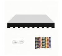 Générique Tissu de Remplacement pour Cantonnière d'Auvent, 2-7 m Lambrequin Résistant et Imperméable, Toile Décorative pour Store Banne Extérieur