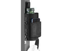 Générique Titan Mag Magnetic Gym Water Bottle Holder Bag, Strong 900D Oxford Fabric with Adjustable Strap & Multiple Pockets Gym BagsTitan (Black)