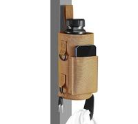 Générique Titan Mag Magnetic Gym Water Bottle Holder Bag, Strong 900D Oxford Fabric with Adjustable Strap & Multiple Pockets Gym BagsTitan (Brown)