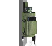 Générique Titan Mag Magnetic Gym Water Bottle Holder Bag, Strong 900D Oxford Fabric with Adjustable Strap & Multiple Pockets Gym BagsTitan (Green)
