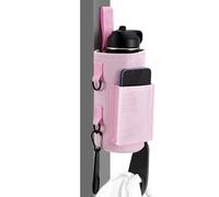 Générique Titan Mag Magnetic Gym Water Bottle Holder Bag, Strong 900D Oxford Fabric with Adjustable Strap & Multiple Pockets Gym BagsTitan (Pink)