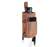 Générique Titan Mag Magnetic Gym Water Bottle Holder Bag, Strong 900D Oxford Fabric with Adjustable Strap & Multiple Pockets Gym BagsTitan (Coffee)