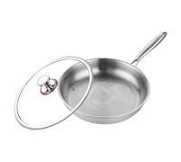 Générique Titanium Cooking Pans - Durable Pan For Even Heat Distribution | Outdoor Camping Pan | Versatile Grill P.an With Lid For Roasting, Braising, Cooking, Travel, Camping