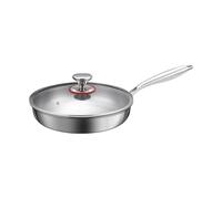 Générique Titanium Pan - Titanium Alloy 26cm 28cm 30cm 32cm | Nonstick Skillet With Lid | Cooking And Frying Pan Cookware Frying Skillet For Daily Use Camping Hotel Restaurant Apartment