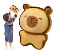 Générique Toast Plush - 17cm Capybara Stuffed Animal, Soft Short Plush Bread Doll Toy, Cute Cuddly Companion for Kids, Home Decor, Birthday and
