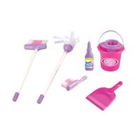 Générique Todddler Broom and Cleaning Set | Durable Housekeeping Play Set | Realistic Pretend Play Housekeeping and Girls 3+, Include Broom, Mop, Dust Pan, Montesssori Toys